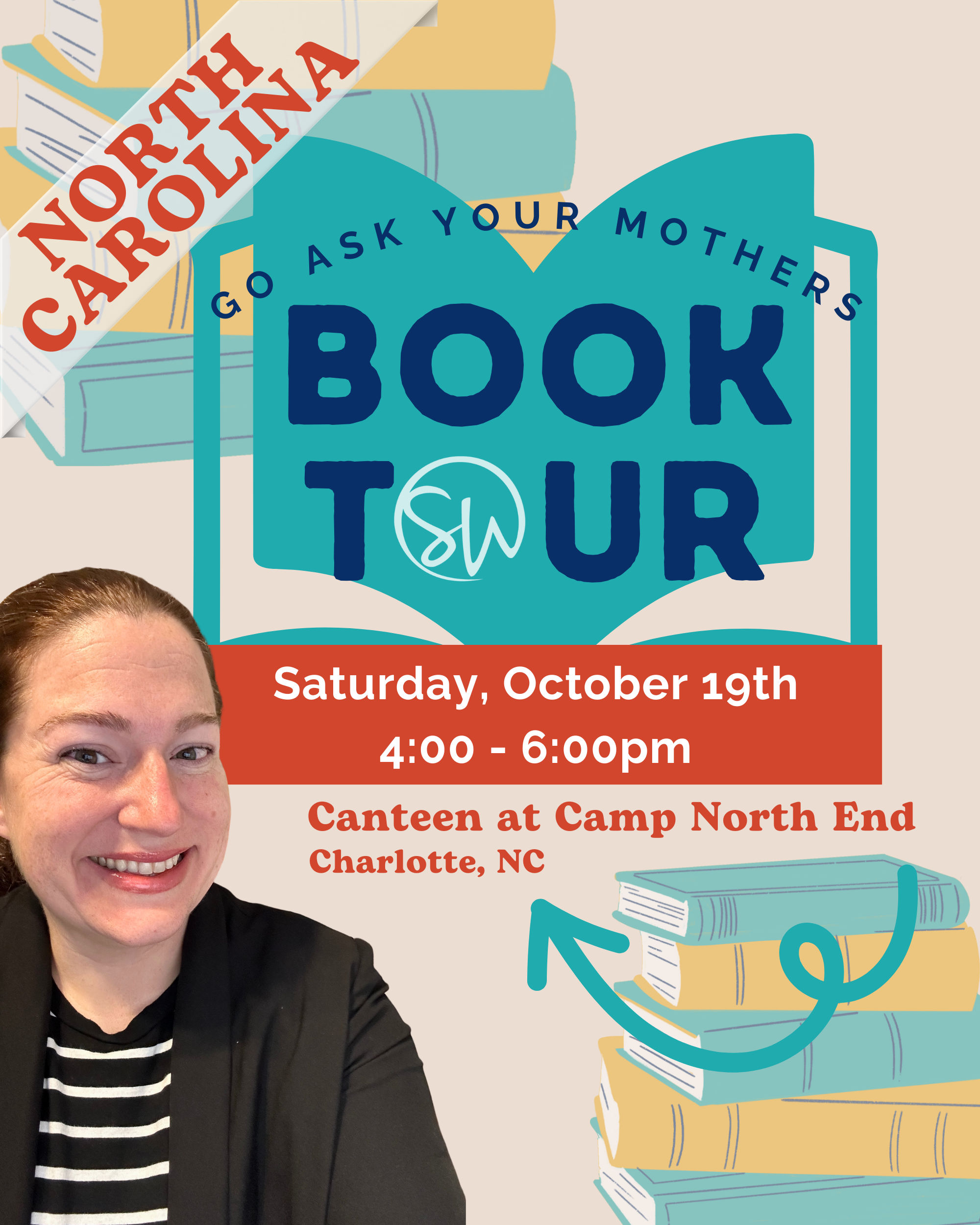 Charlotte, NC - October 19th @  4pm Book Tour Event - FREE Ticket